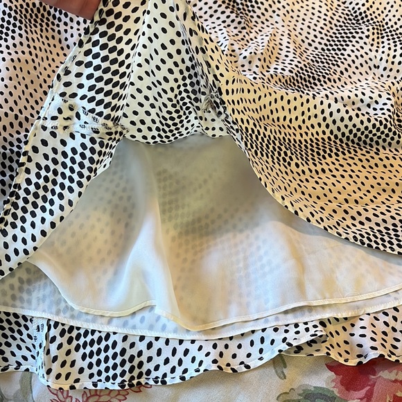 Jones NY Size 14 Polka Dot Maxi-Skirt Fully Lined Timeless Feminine $119 NEW - Picture 15 of 16